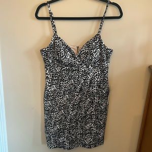 Junior’s Cami Leopard Print Mini Dress, NWT